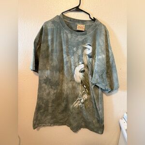 Vintage 1999 The Mountain double heron bird graphic T-shirt